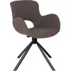 Image de Amorim chaise de salle à manger bouclé fonction pivotante mushroom.