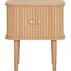 Image de Nikko table d'angle 2 portes pin naturel.