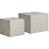 Image de 2 tables basses carrées en imitation marbre
