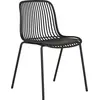 Image de Branson chaise de jardin empilable noire.