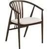 Image de Aino chaise de salle à manger avec accoudoirs chêne fumé.