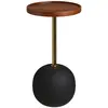 Image de Ronja table d'angle Ø30cm naturel, noir.