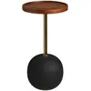 Image de Ronja Table D'Angle Ø30cm Naturel, Noir.