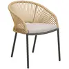 Image de Noomi Chaise De Jardin Avec Coussin Beige, Sable.