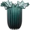 Image de Lykke Vase En Verre Soufflé Vert Foncé.