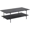 Image de Angus Table basse avec 1 espace de rangement, noir.