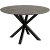 Image de Heaven table à manger Ø119 cm céramique noir.