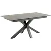 Image de Heaven table de salle à manger brut céramique, plateau supplémentaires 1 pc, 90x168/210cm noir.