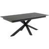 Image de Heaven table de salle à manger 100x200/240cm avec 1 plateau supplémentaires noir.