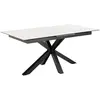 Image de Heaven table de salle à manger 90x168/210cm avec 1 plateau supplémentaires blanc.