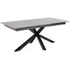 Image de Heaven table de salle à manger 100x200/240cm avec 1 plateau supplémentaires gris.