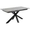 Image de Heaven table de salle à manger 90x168/210cm avec 1 plateau supplémentaires gris.