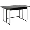 Image de Darlington table de salle à manger 140x40, 80cm extensible noir.