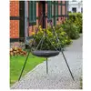 Image de Wok Rond Spécial Pour Brasero Sur Trépied--