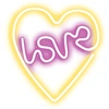 Image de Néon LED lumière de signe USB LED lumière Accueil veilleuse Amour+CurViolet/blanc