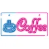 Image de Neon PLEXI LED COFFEE enseigne multicolore Lampe Neonlight USB Chargement éclairage bleu/rose