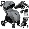 Image de Poussette MoMi MIYA - Roues 10", Moustiquaire, Protection pluie & pieds - Gris