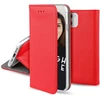 Image de JAYM - Etui Folio Rouge pour Apple iPhone 15 Pro Max -Fermeture Magnetique - Fonction cinéma Stand - Rangement cartes inclus - Neuf