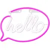 Image de Forever Light Lampe néon à LED HELLO rose/blanc - FLNE15