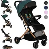 Image de Poussette MoMi ESTELLE - Légère, 4 roues amortissantes, valise - Vert