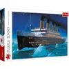 Image de Puzzle 1000 pièces Trefl RMS Titanic de nuit - scène océanique, boîte paysage, bleu/noir - Neuf