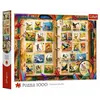 Image de Puzzle 1000 pièces « Collection de timbres - Atlas des oiseaux » TREFL