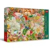 Image de Trefl Premium Plus Quality - Puzzle Tea Time : Carte du Monde Ancienne - 1000 Pièces, Série d'images Peintes Nostalgiques, pour Les Adultes et Les Enfants de Plus de 14 Ans