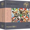 Image de Trefl Wood Craft Origin Puzzle Noël Chiens 501 pièces - bois