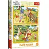 Image de PUZZLE 2x24 Une journée dans le jardin/Winnie l'ourson 34436