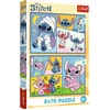 Image de Puzzle 2x70 There's No Boredom With Stitch Disney Lilo Stitch Trefl 34444