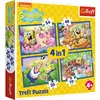 Image de Trefl TREFL SPONGEBOB Puzzle 4 in 1 set