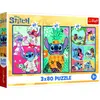 Image de Trefl TREFL DISNEY STITCH puzzle set Stitch's world, 3x80 pcs