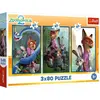 Image de Lot de puzzles Trefl Disney Zootopia 2 - Puzzle 3 en 1, 80 pièces