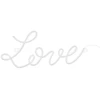 Image de Enseigne Lumineuse Led « Love », Blanche, 61 X 27,4 Cm