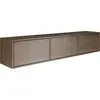 Image de Selsey Framme - Buffet TV suspendu avec trois abattants, finition bois noyer, 150 cm