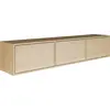 Image de Selsey Framme - Buffet TV suspendu avec trois abattants, aspect bois chêne, 150 cm
