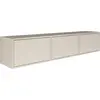Image de Selsey Framme - Buffet TV suspendu à trois volets, gris cachemire, 150 cm
