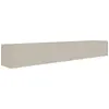 Image de Selsey Veldio - Buffet TV suspendu avec façades cannelées, 200 cm, greige