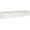 Image de Selsey Framme - Buffet TV suspendu à quatre volets 200 cm, Blanc
