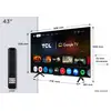 Image de TCL P7K 43P7K TV 109,2 cm (43 ) 4K Ultra HD Smart TV Wifi Métallique 430 cd/m² - Neuf