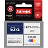 Image de Activejet AH-62CRX ink (replacement for HP 62XL C2P07AE; Premium; 18 ml; color)