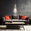 Image de Spot-light - Suspension Suspension Plafond Salle D'Étude Luminaire Verre Chrome Spot Spot Spot 9703100