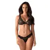Image de Obsessive - Ensemble soutien-gorge en dentelle Luvae - Noir