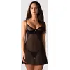 Image de Obsessive - Stelisa Chemise & String - Noir