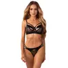 Image de Obsessive   Dominna Ensemble Lingerie 2-pcs   Noir