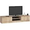 Image de Meuble TV Sonoma 160 cm - Moderne et fonctionnel en couleur chêne Sonoma