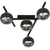 Image de Plafonnier Emibig 4xE14 40 W SMART 4 NOIR/RAYUR   1105/4