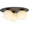 Image de Plafonnier Emibig 3xE14 40 W SOLAR 3 NOIR/OPALE 1127/3