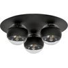 Image de Plafonnier Emibig 3xE14 40 W SOLAR 3 BLACK/STRIPE 1129/3