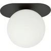 Image de Plafonnier Emibig 1xE14 40 W PLAZA 1 NOIR/OPALE 1118/1